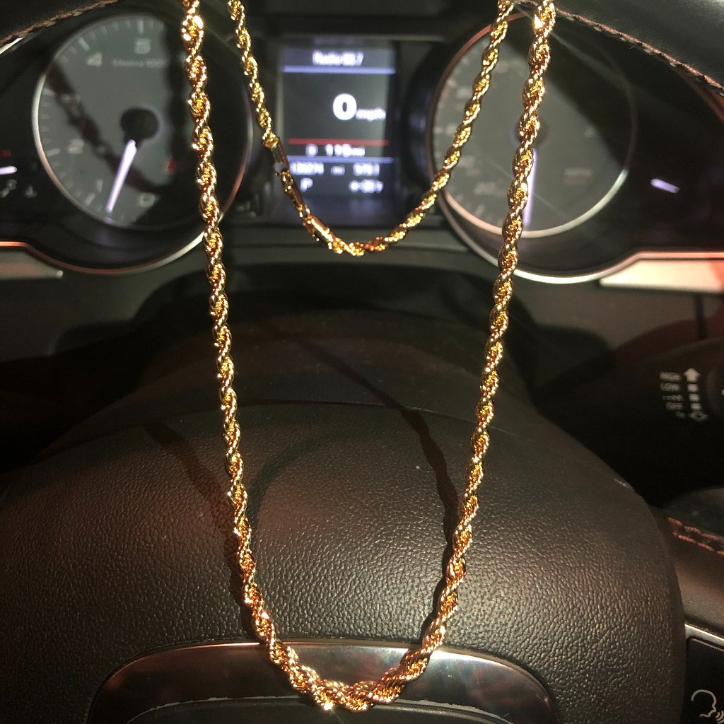 Wow!!! Men's 14k Gold Stamped Italian Chain 24" Inches